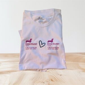 NEW 2Xl White Doxie Owner Tee
